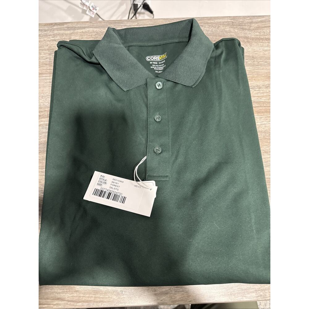NWT Core365 Forrest Green Polo Shirt Mens 5XL